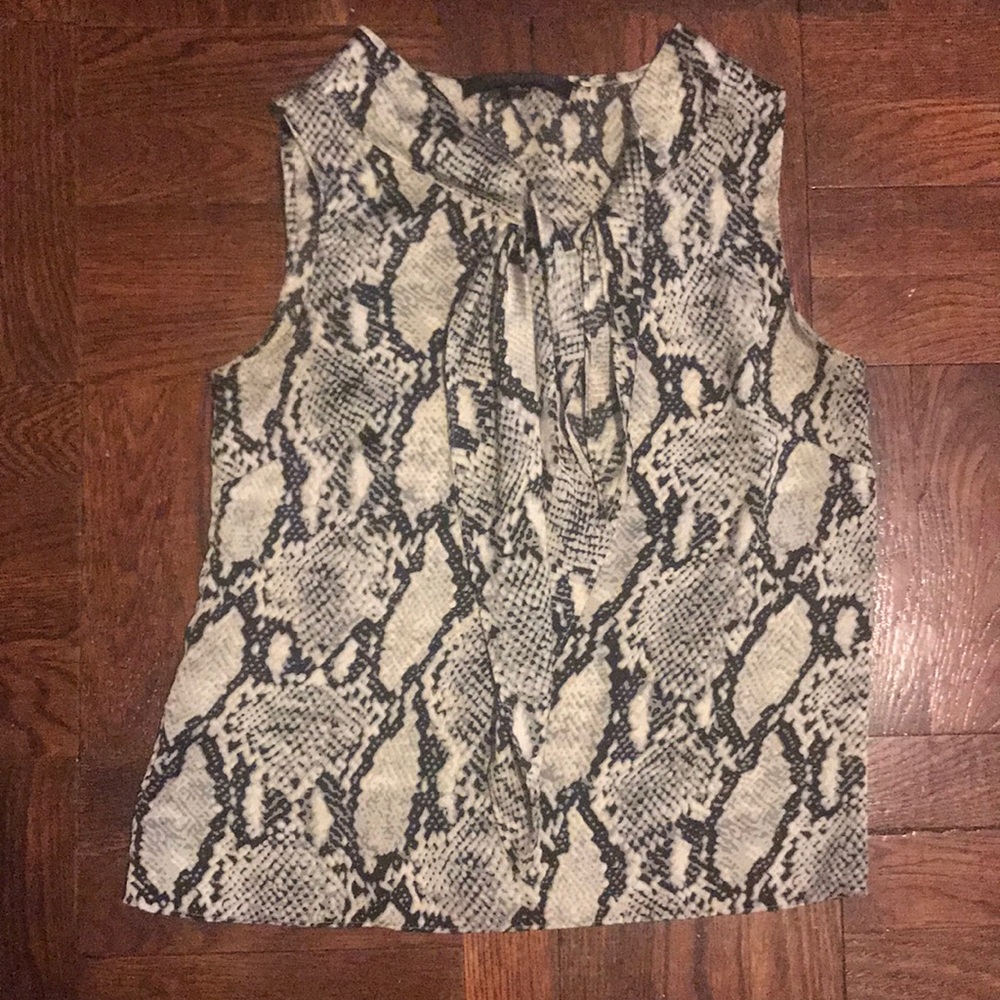 Anne Klein snakeskin blouse